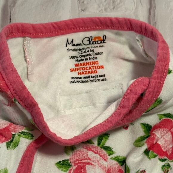 Lot of 2 Mama Cheetah Baby Girls Pink S/M 7-14 lbs Sleep Sacks Swaddle Cotton - Picture 14 of 14